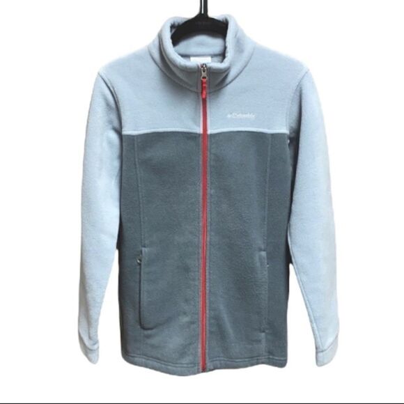 Columbia Grey Full-Zip Youth Fleece Jacket - Picture 1 of 9